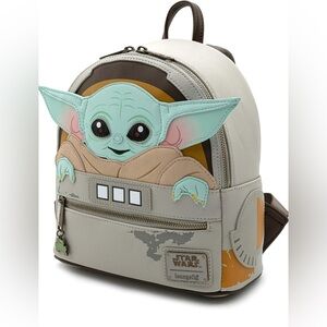 Loungefly Star Wars Backpack Grogu Baby Yoda Mandolorian Disney EXCELLENT EUC